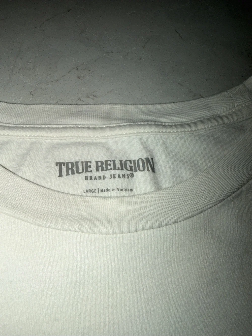 True Religion White Short-Sleeve Graphic Photo Tee
